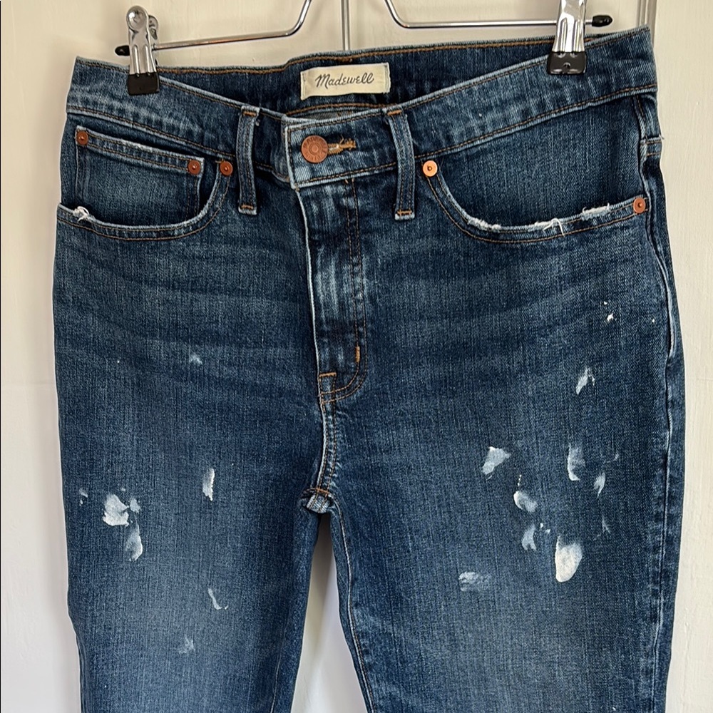 Medium Blue Distressed Women Jeans